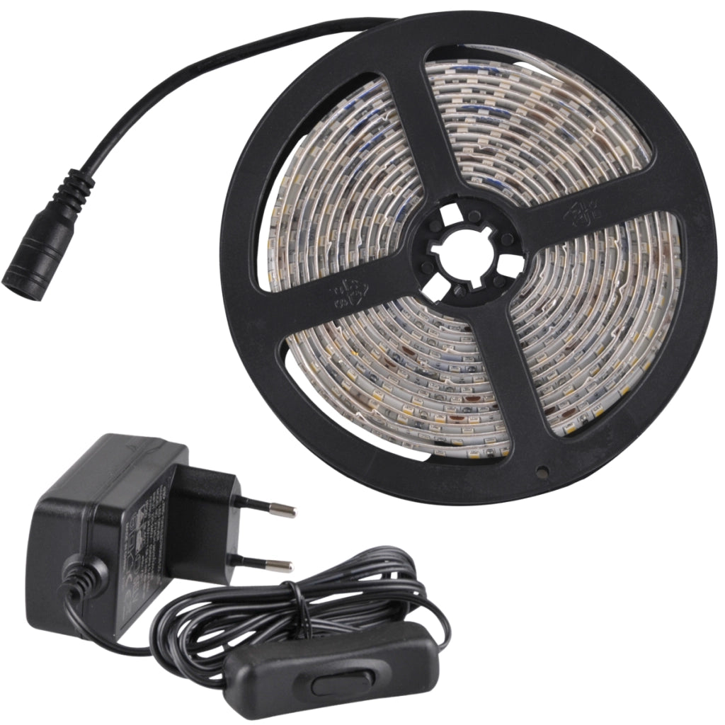 Kit striscia LED 24V 3m IP65 2700K alimentatore Polux