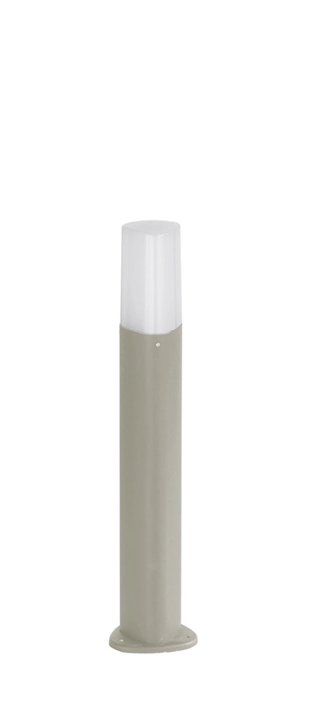 PALETTO POU-83 COLORE SILVER  H.80CM 1 LUCE ATTACCO E27 IP44
