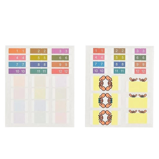 Accessori per Hobonichi Techo - Etichette index per diario e planner
