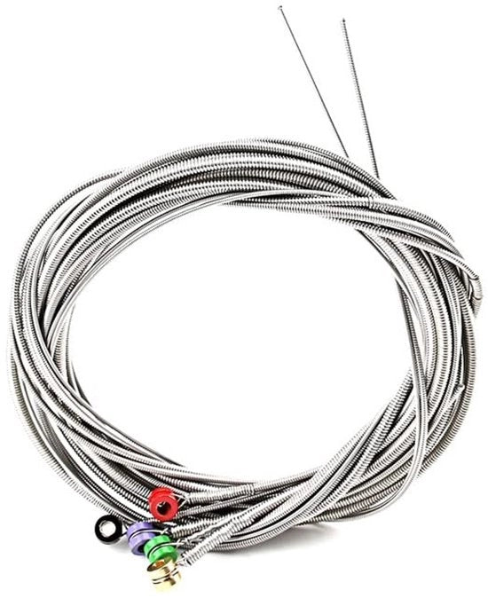 5-snarige gitaarsnaren in acciaio inossidabile - resistenti e colorate - sostituzione per basso elettrico