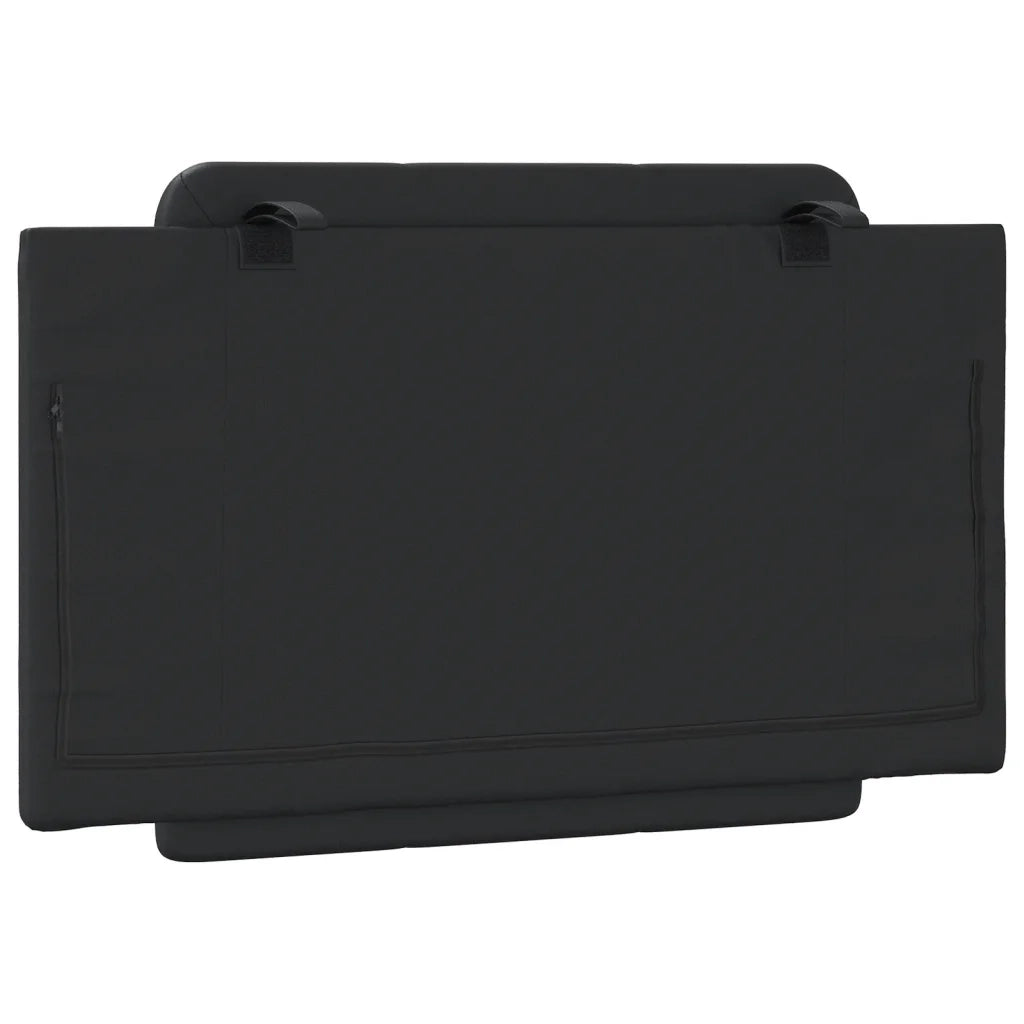 Cuscino Testiera Zadar Nero 80 cm in Similpelle 374829