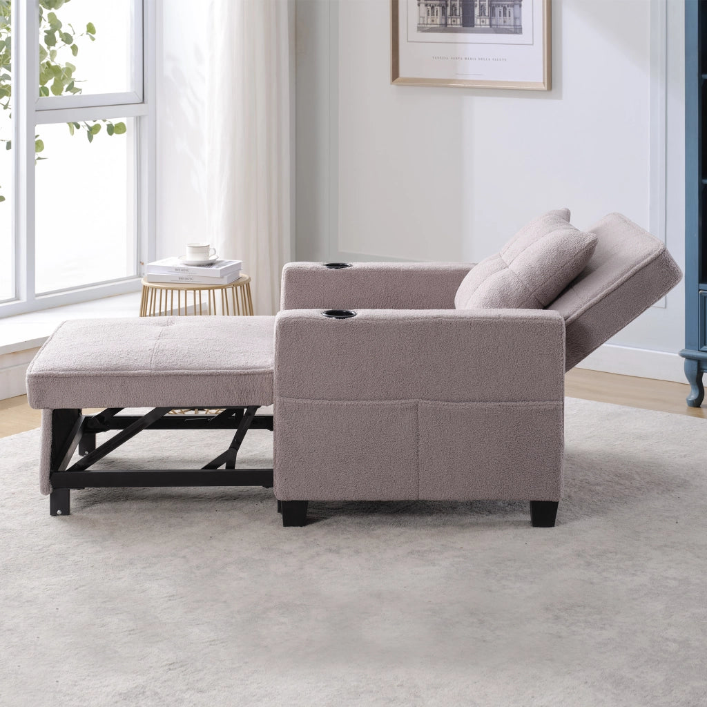 Divano letto estraibile 3 in 1 - Zephmum- Con porta bicchieri e USB