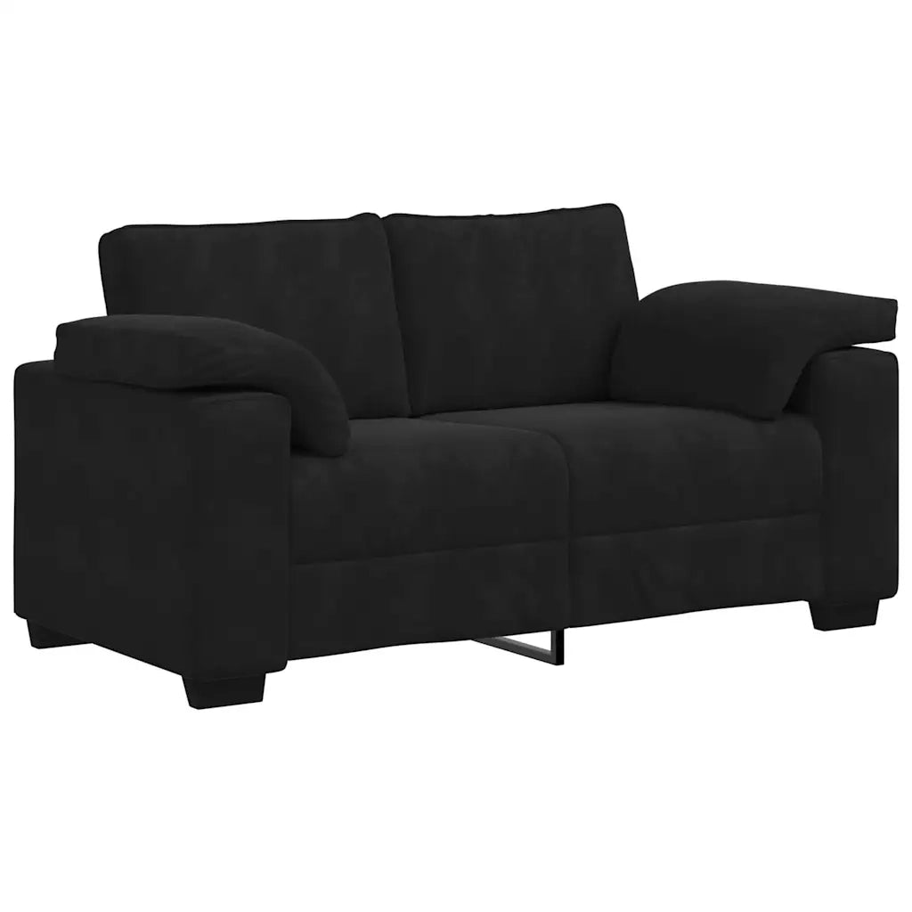 Divano Divanetto-Sofa Nero 120 cm in Velluto 768657