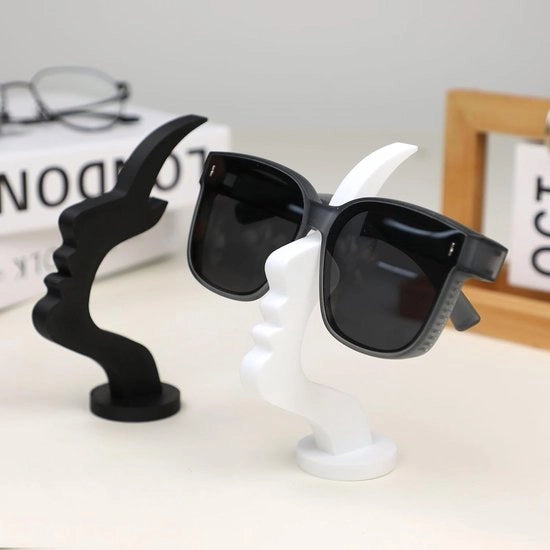 Display 3D per Occhiali e Occhiali da Sole a Due Pezzi con Design Geometrico - Zwart e Bianco