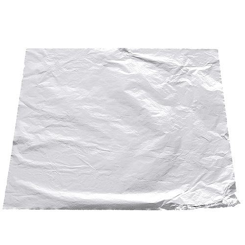 FOGLIA COLORE ARGENTO 14 X 14 CM 25 PEZZI