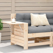 Divano Giardino Senza Braccioli con Cuscino-Sofa da Giardino-Divanetto da esterno Legno Massello Pino 445297