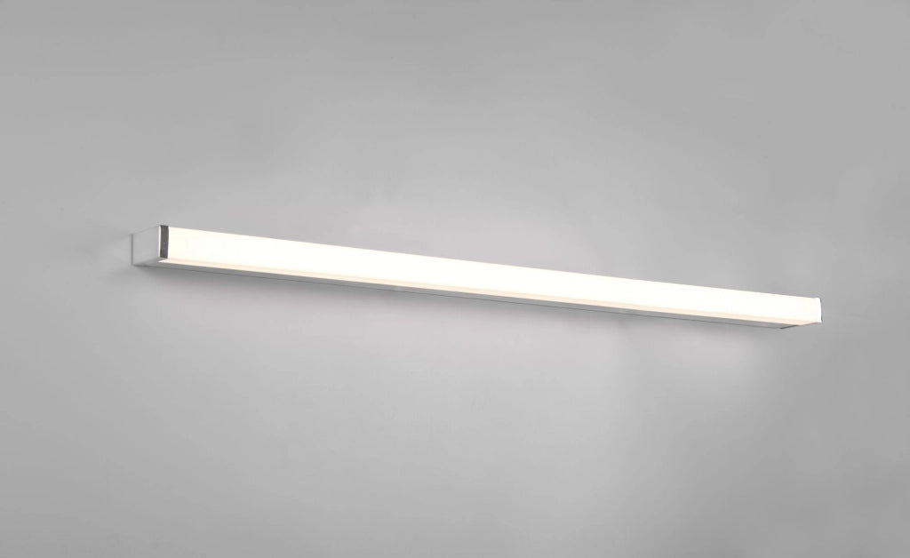 FABIO H2O APPLIQUE DA BAGNO LED 20W 2500lm, 3000K CROMO IP44 L. 120CM DIMMERABILE