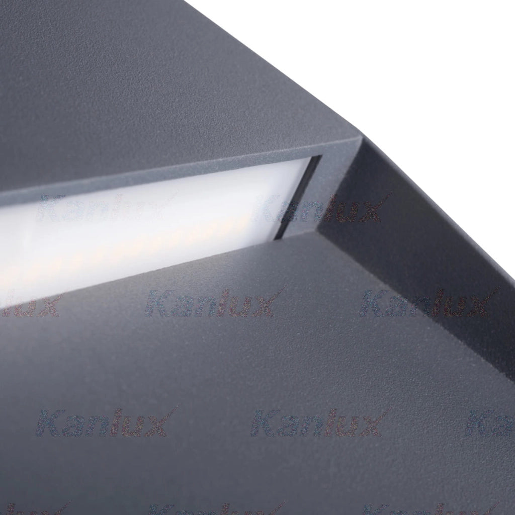 Applique esterna Kanlux DULI LED 4W 4000K antracite IP54