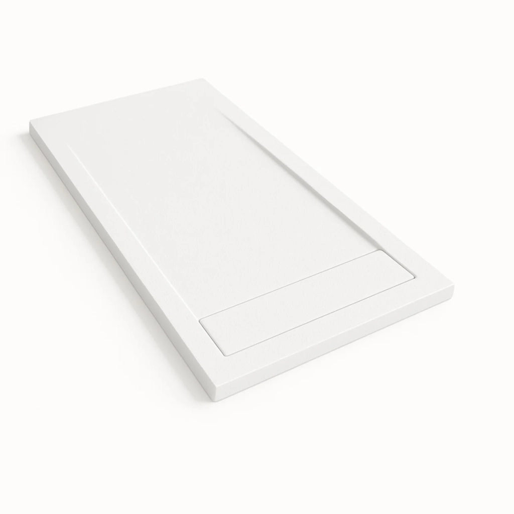 Piatto doccia Bidai con bordo 70X130 cm colore Bianco RAL 9003 griglia Bianca