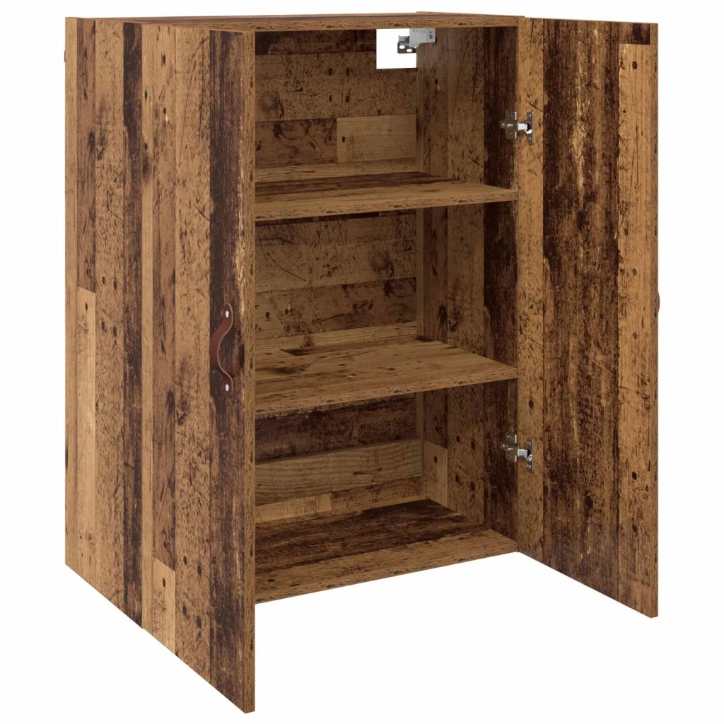 Mobiletto a muro 2 pcs Legno vecchio 69,5 x 34 x 90 cm 3394572