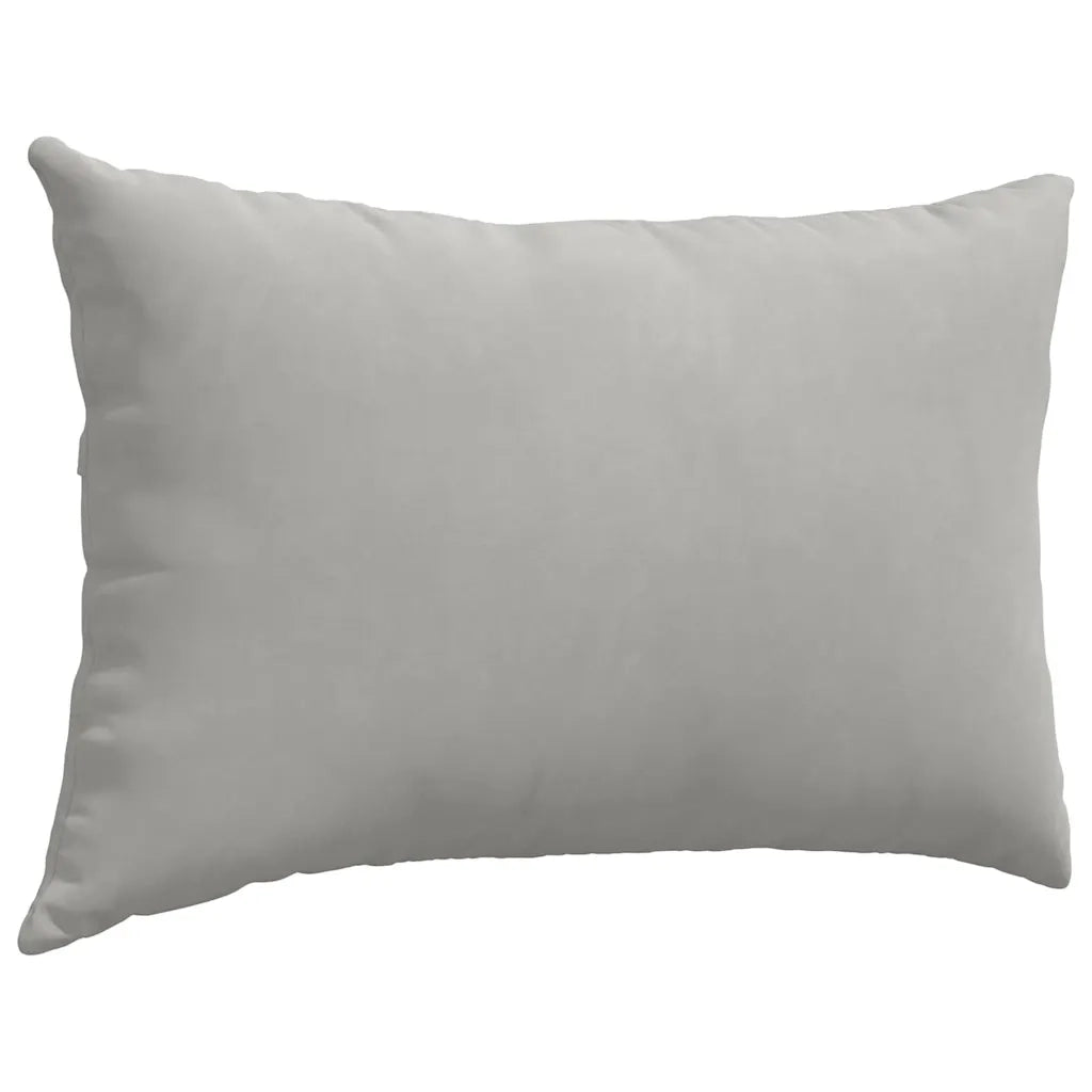 Cuscini da Divano 2 pcs Grigio chiaro 60 x 40 cm Tessuto 42013683