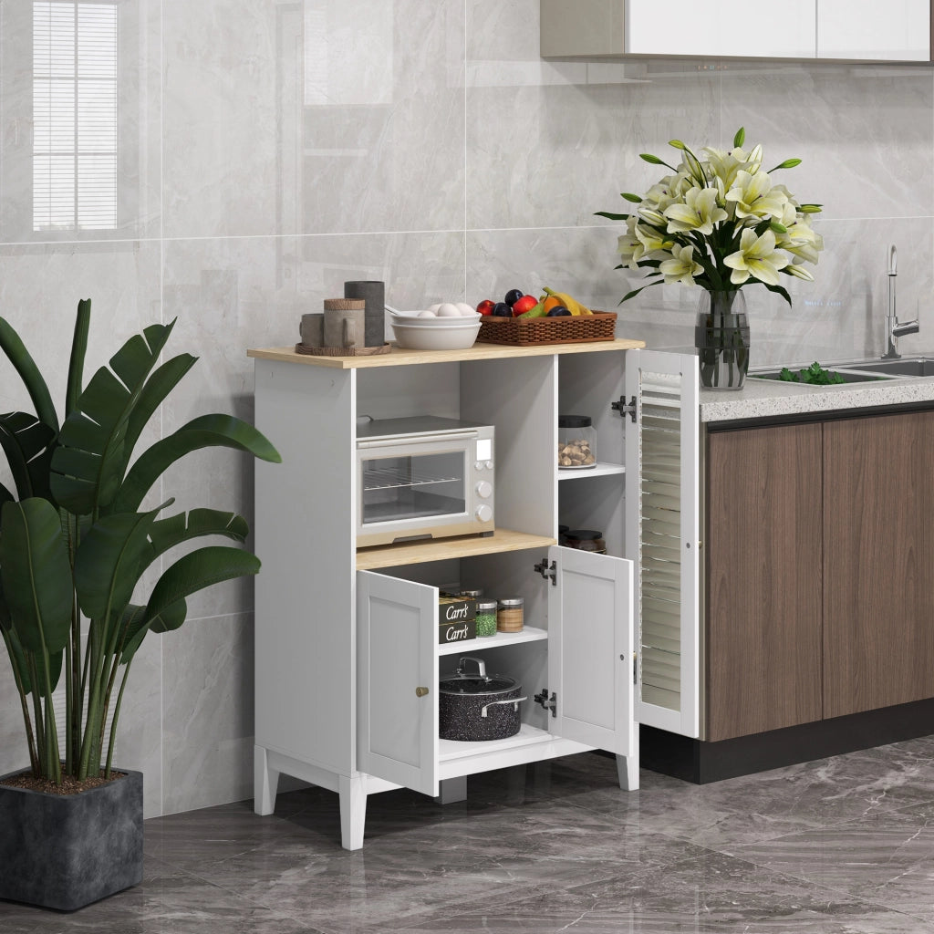 Mobile da cucina con ante e ripiani ¨C Minimal ¨C 80x35x97 cm bianco