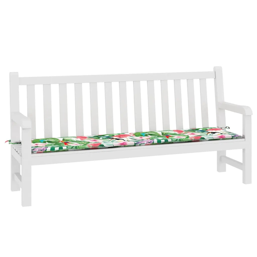 Cuscino per Panca da Giardino Multicolore 200x50x4cm in Tessuto 361203