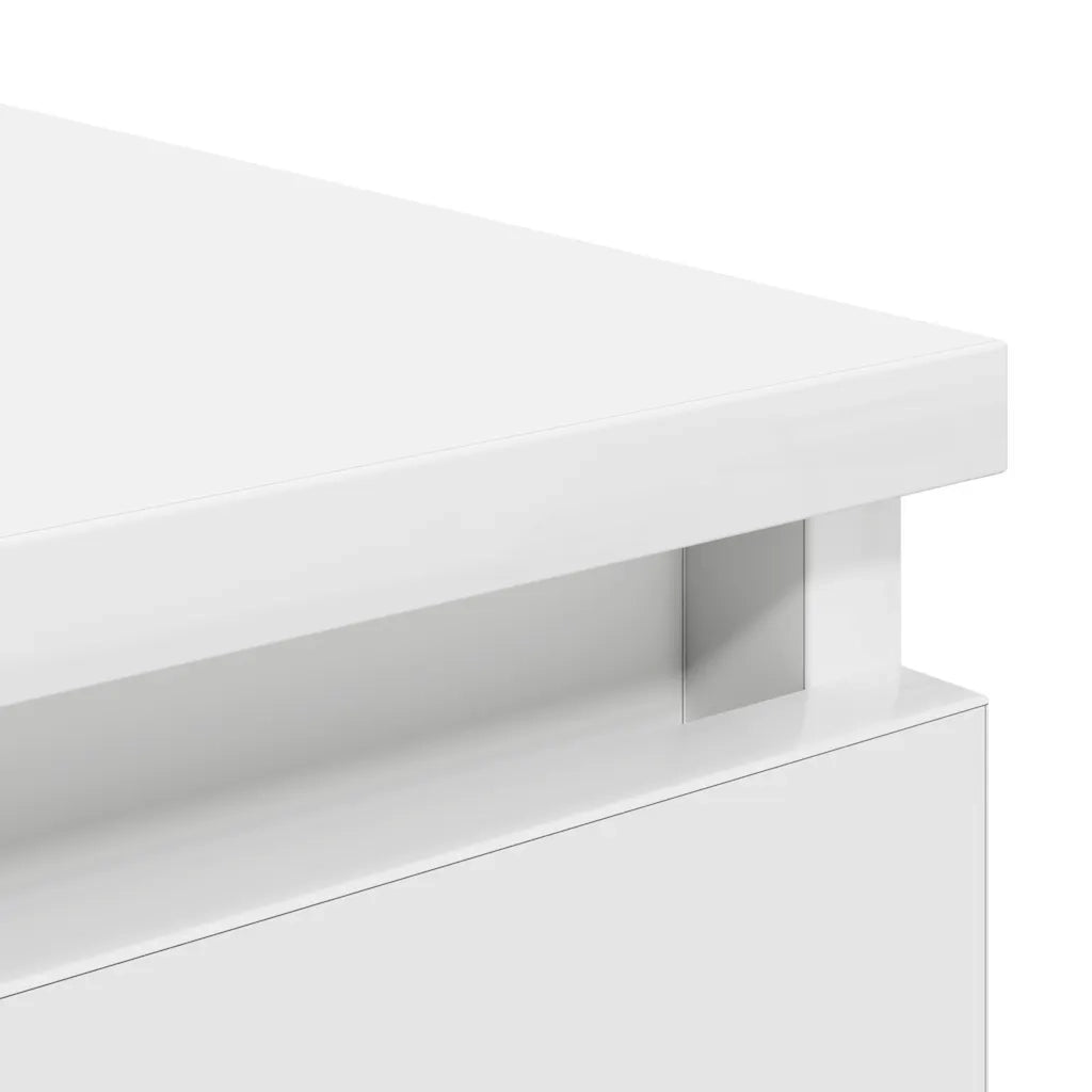 Credenza Bianca 37,5x35x76 cm in Legno Multistrato 861751