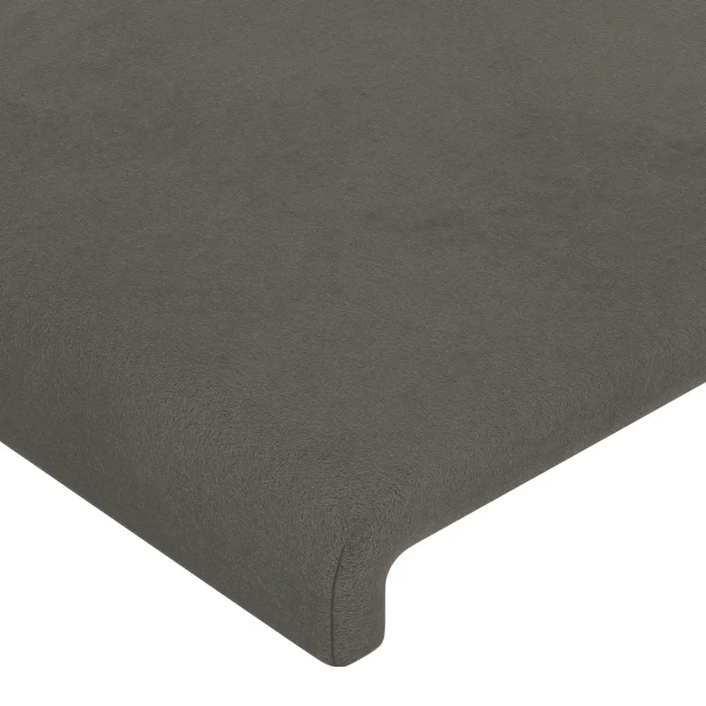 Testiera ad Orecchio Grigio Scuro 183x23x78/88 cm in Velluto 3116925