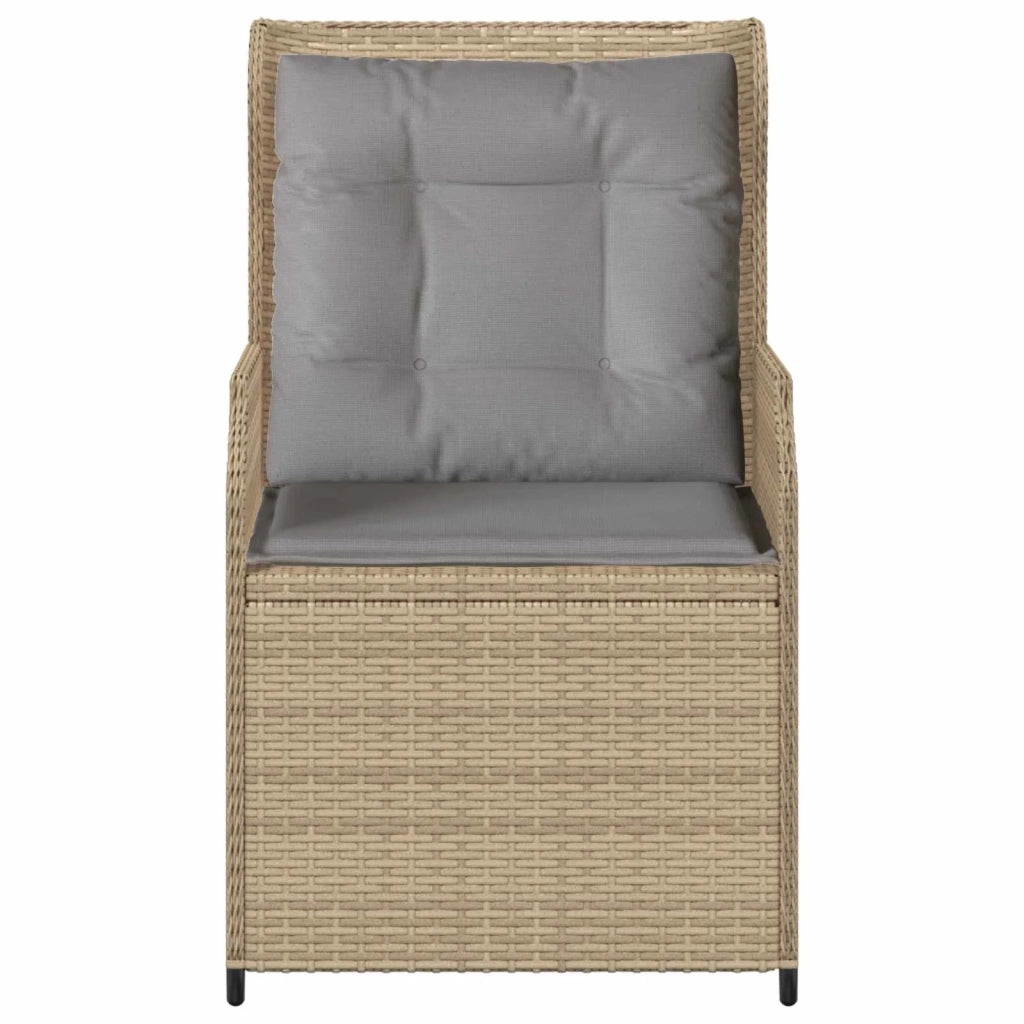 Panchina da giardino 2 pcs Beige polyrattan 3394488
