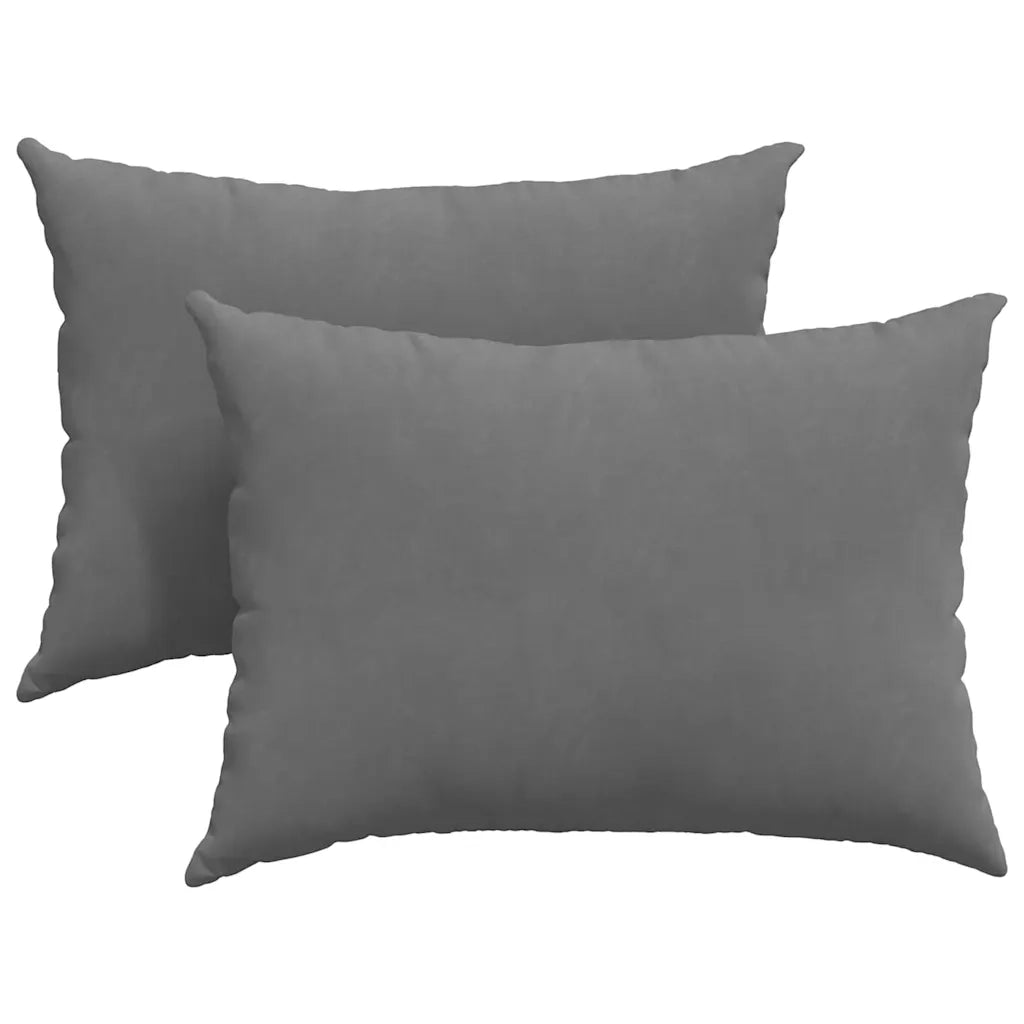 Cuscini da Divano 2 pcs Grigio scuro 70 x 50 cm Tessuto 42013770