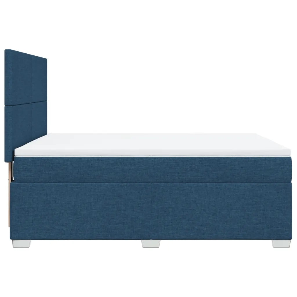 Giroletto a Molle con Materasso Blu 160x200 cm in Tessuto 3290538