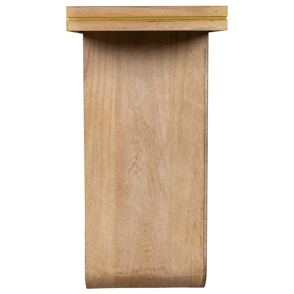 Mobile da ingresso in legno marrone 140.5x40x81.5