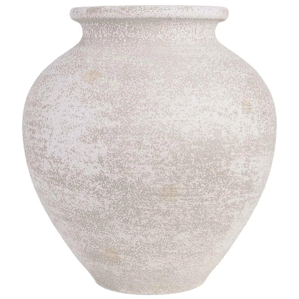 Vaso in metallo grigio 28,5x28,5x31h cm