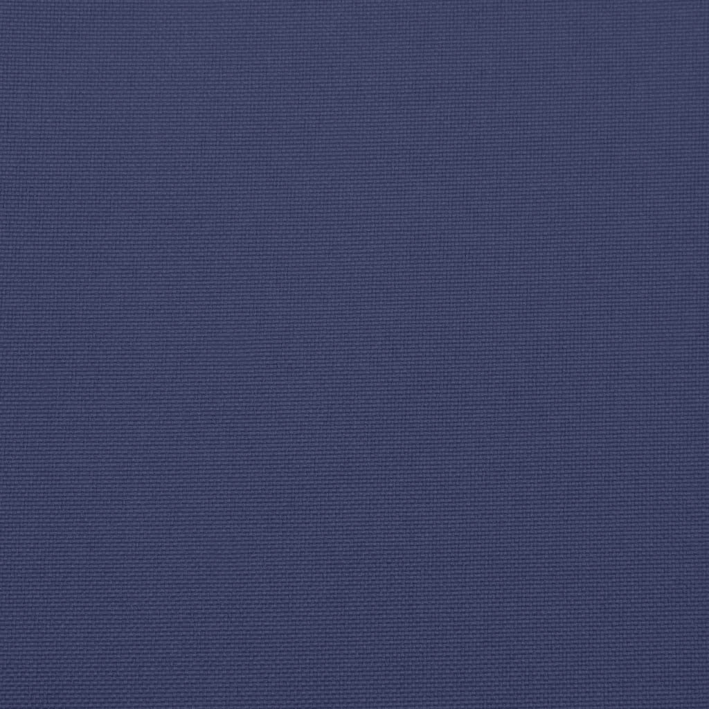 Cuscini Sedia Schienale Basso 2 pz Blu Marino in Tessuto 378680