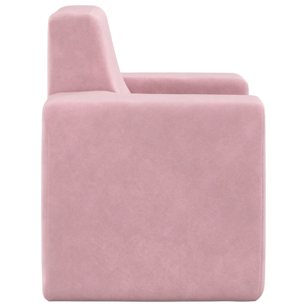 Divano per Bambini Rosa in Morbido Peluche 4104795