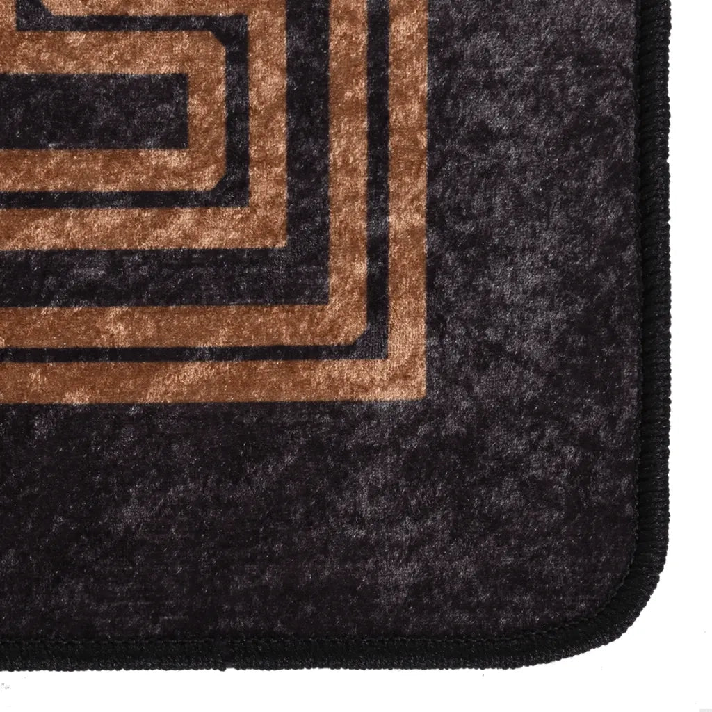 Tappeto del soggiorno | Tappeto Lavabile Nero e Oro 400x300 cm