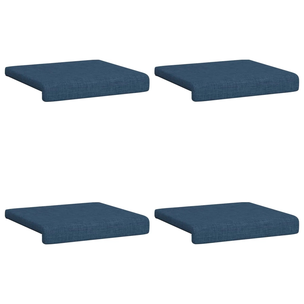 Cuscino per panchina 4 pcs Tessuto Blu Profondità 35 cm 42043093