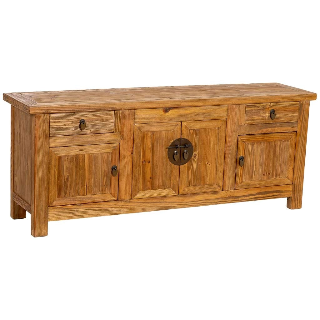 Mobile basso in legno marrone 159x39x63h cm