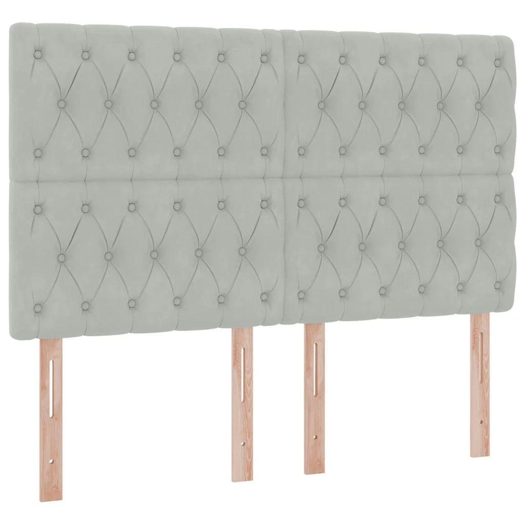 Letto con contenitore e materasso Grigio chiaro 140 x 190 cm 3372087