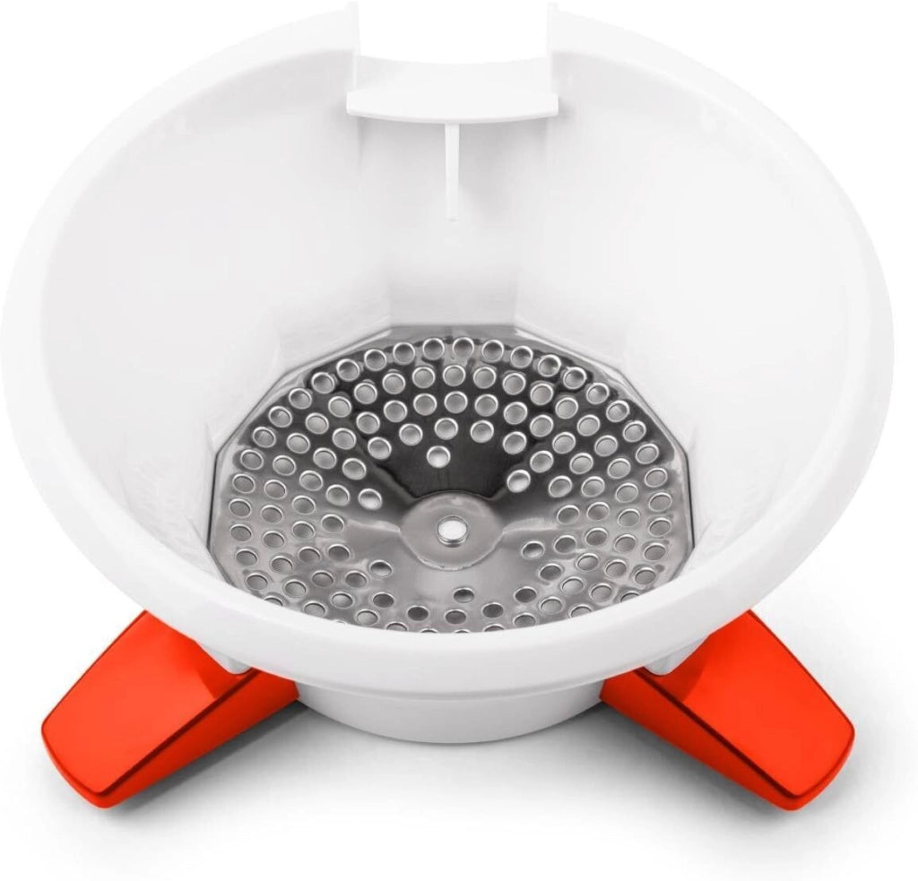 Ariete 261 Passì Orange 2.0 Passaverdure Elettrico 3 Dischi Acciaio Inox 25W Lavabile in Lavastoviglie colore Bianco Arancione