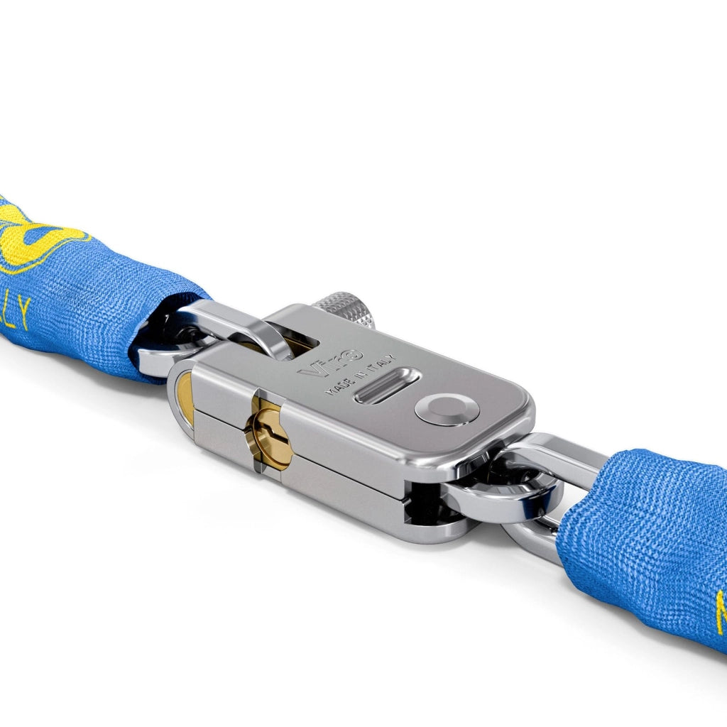 Catena Sicurezza Cementata Quadra con Lucchetto Viro con Guaina Mm 8232861