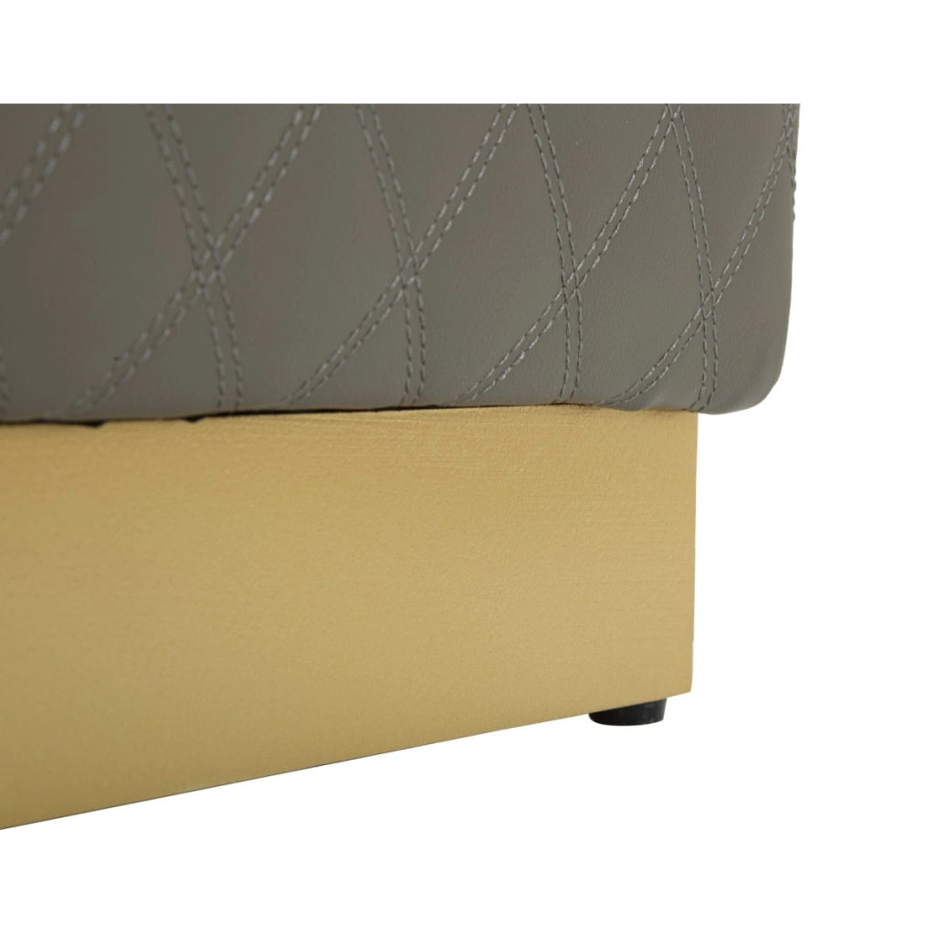 Pouf VKH352, Grigio, Legno, 38x38x38 cm