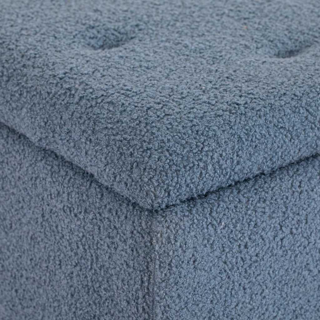 Divano con cassetti ¨C zephmum ¨C blu 95x38x45 cm
