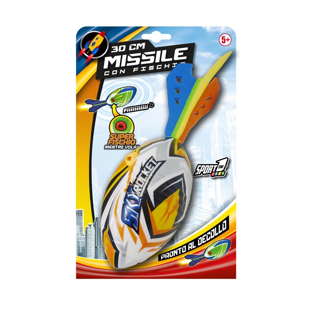 Missile Giocattolo per Bambini con Fischio Lunghezza 30 cm Colore Casuale