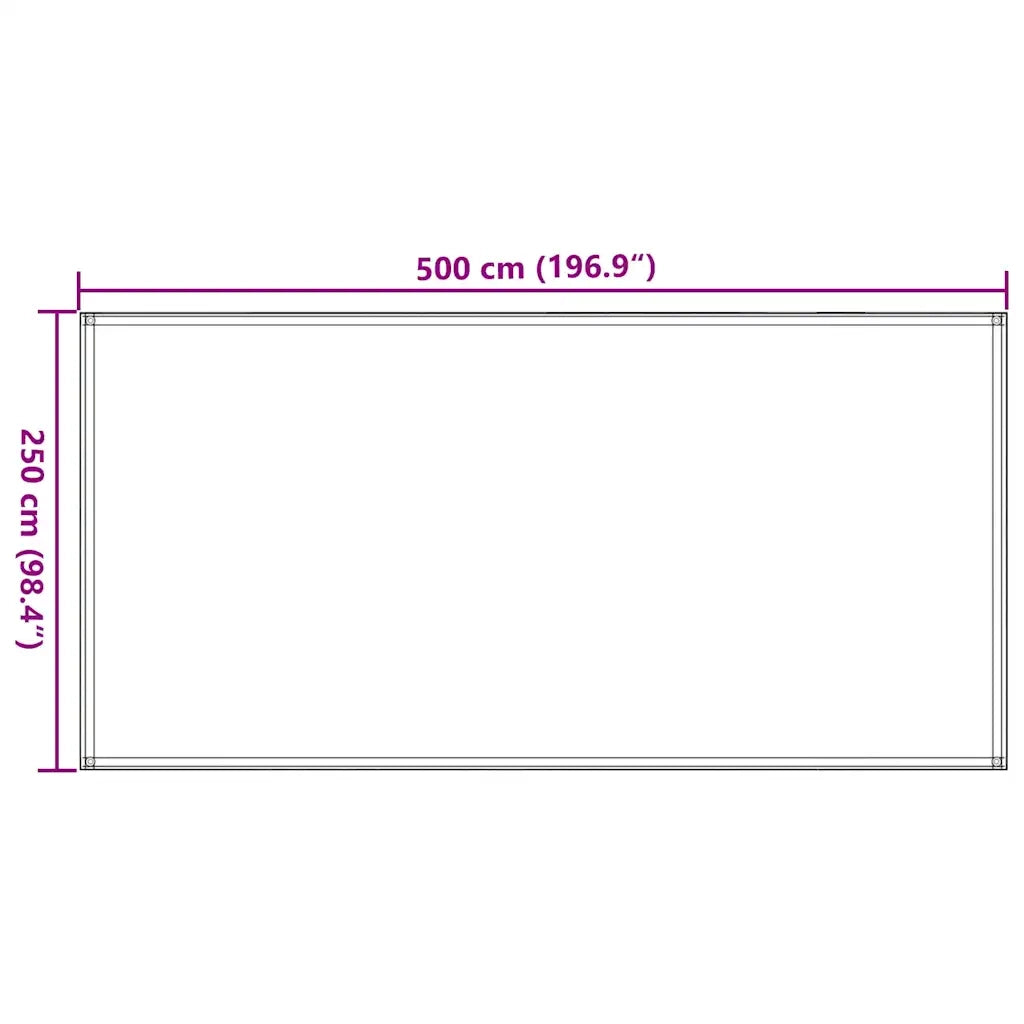 Tappeto da Tenda 250x500 cm Beige 310765