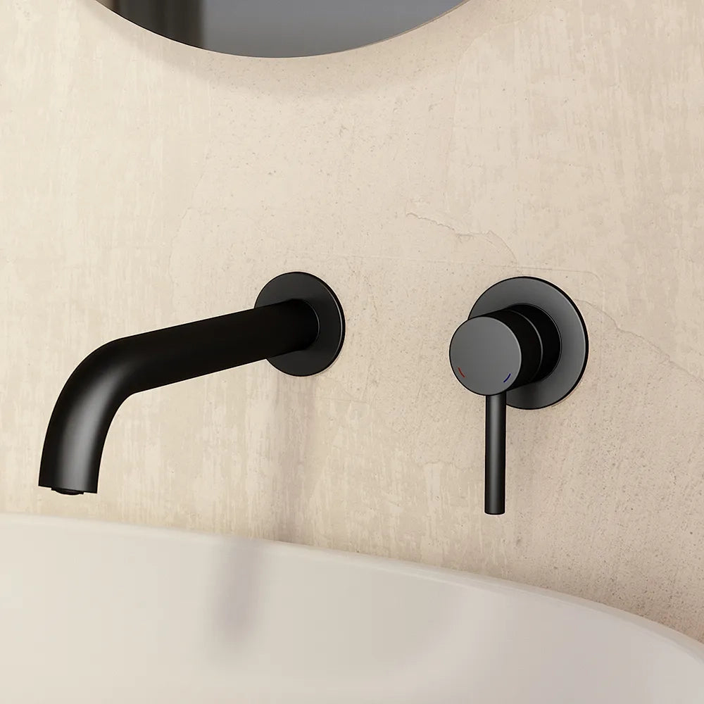 Miscelatore lavabo ad incasso nero opaco | Bette