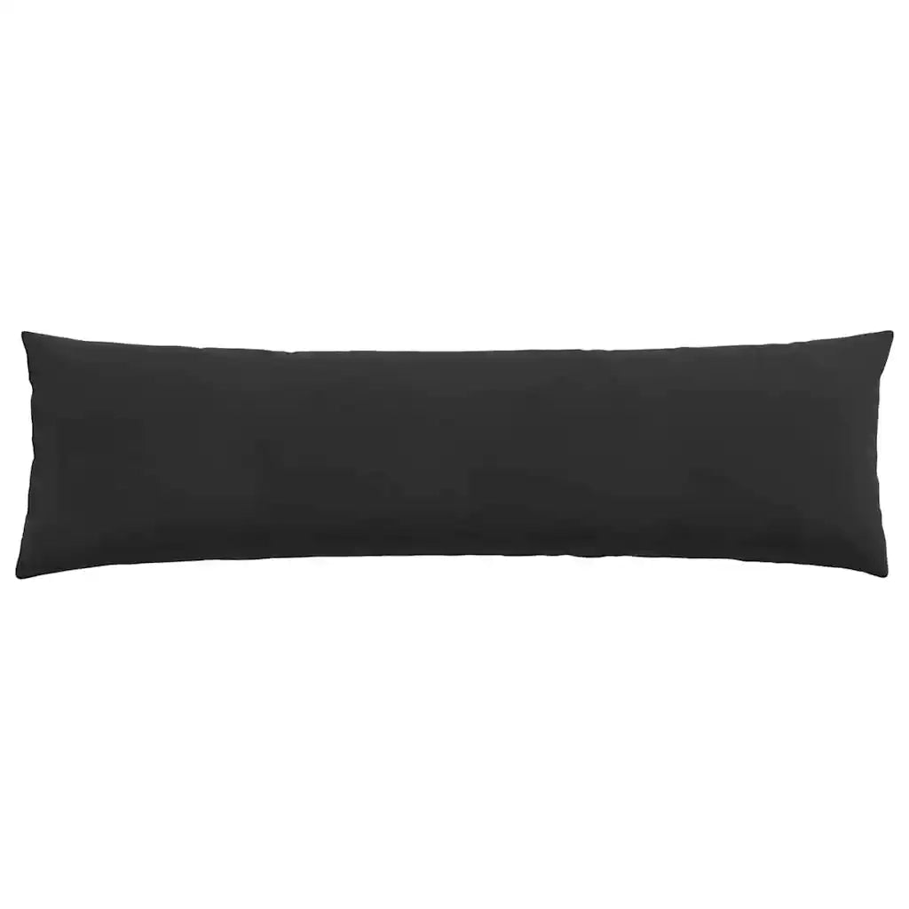 Cuscini da Divano 2 pz-Set di 2 Cuscini per Sofa Nero 145 x 40 cm Tessuto in Cords