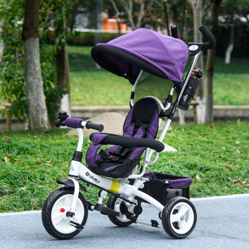 Triciclo per Bambini con Cinturino di Sicurezza ¨C Minimal ¨C Viola