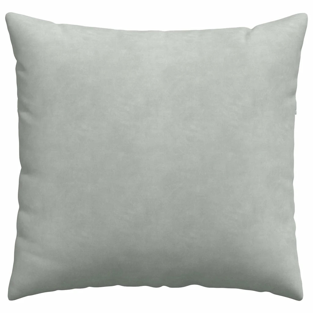 Cuscini da Divano 2 pz-Set di 2 Cuscini per Sofa Grigio chiaro 45 x 45 cm 388242