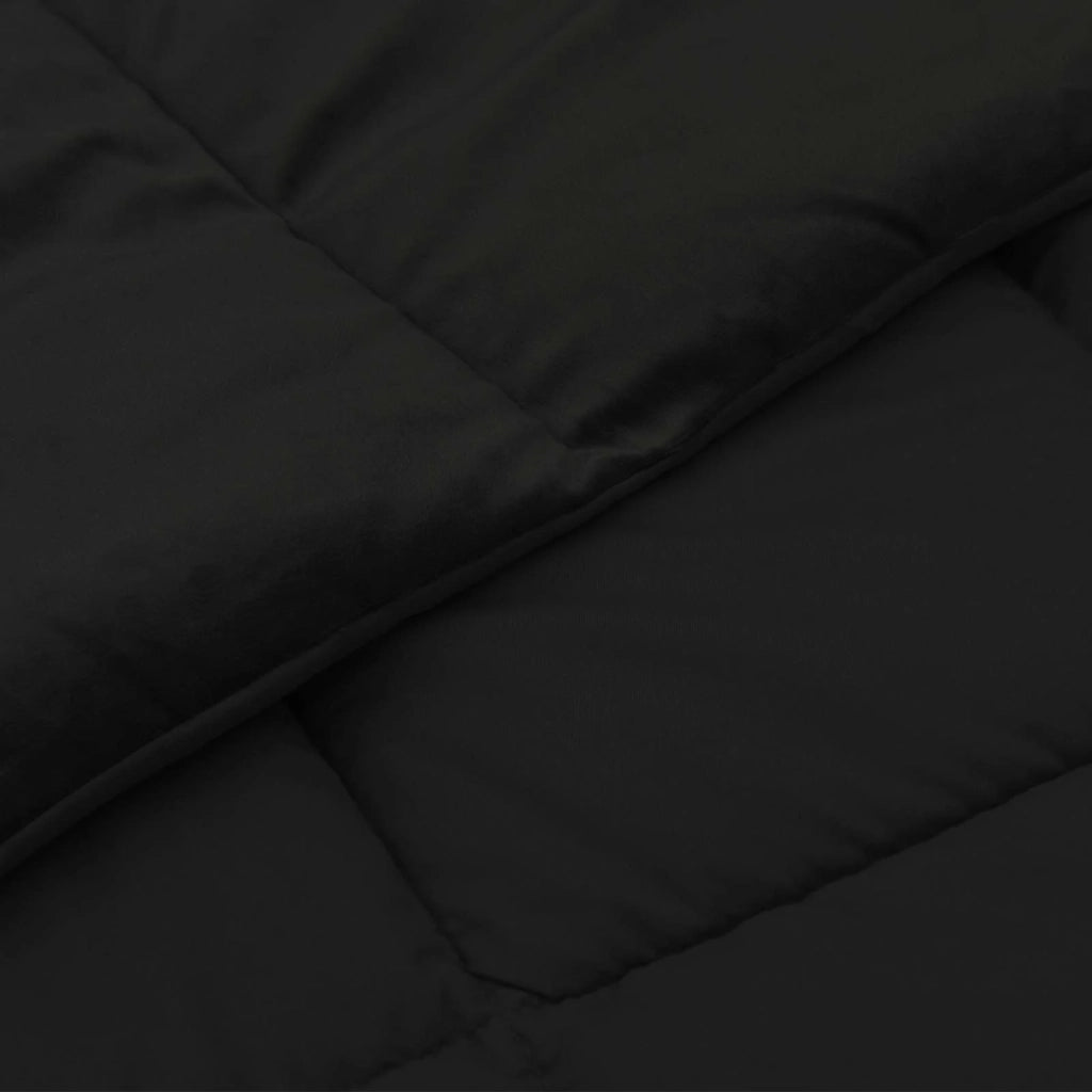 Piumone Completo Annuale Nero 220 x 240 cm Microfibra 42026022