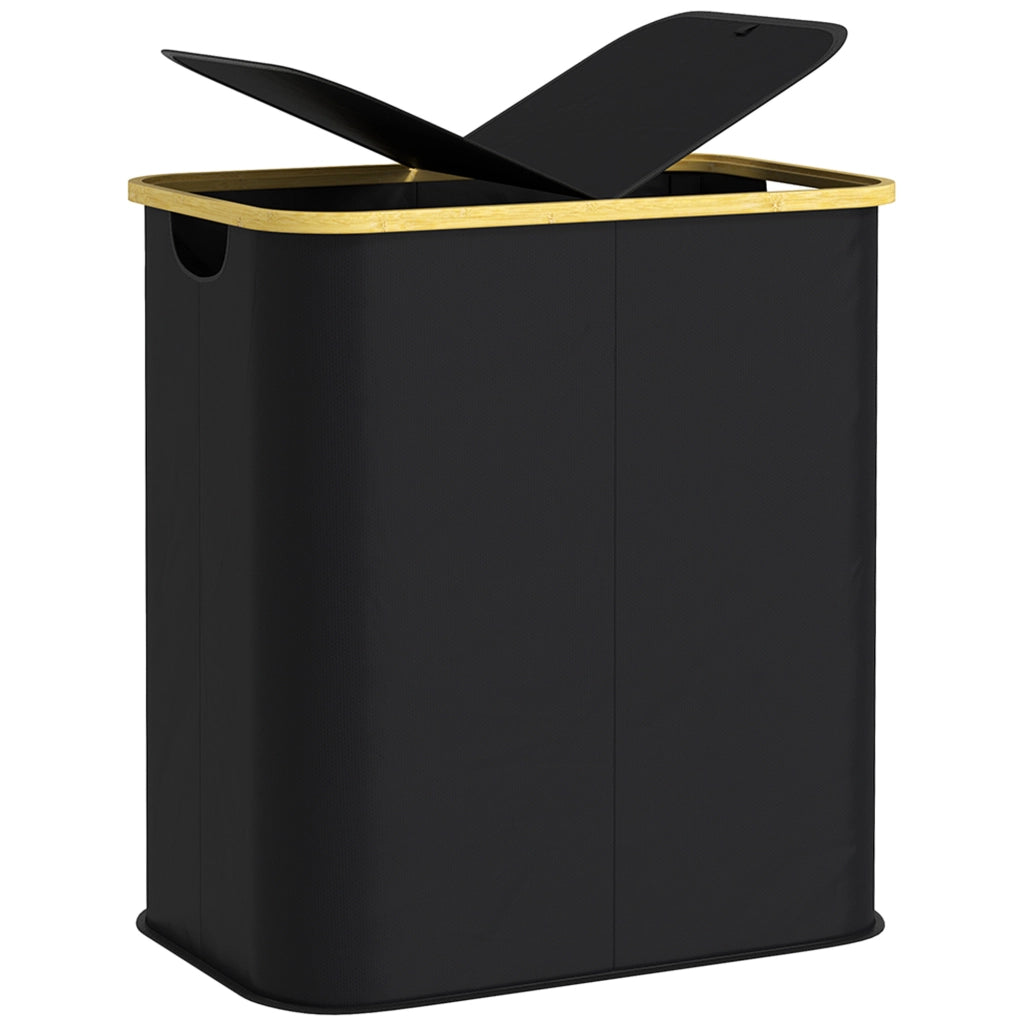 Cestello pieghevole per biancheria ¨C Minimal ¨C 80 L nero