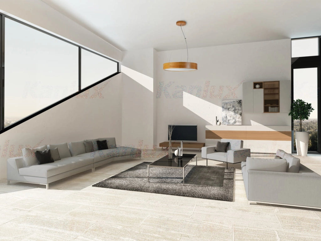 Lampada a sospensione JASMIN legno Ø37,5 2xE27 Kanlux
