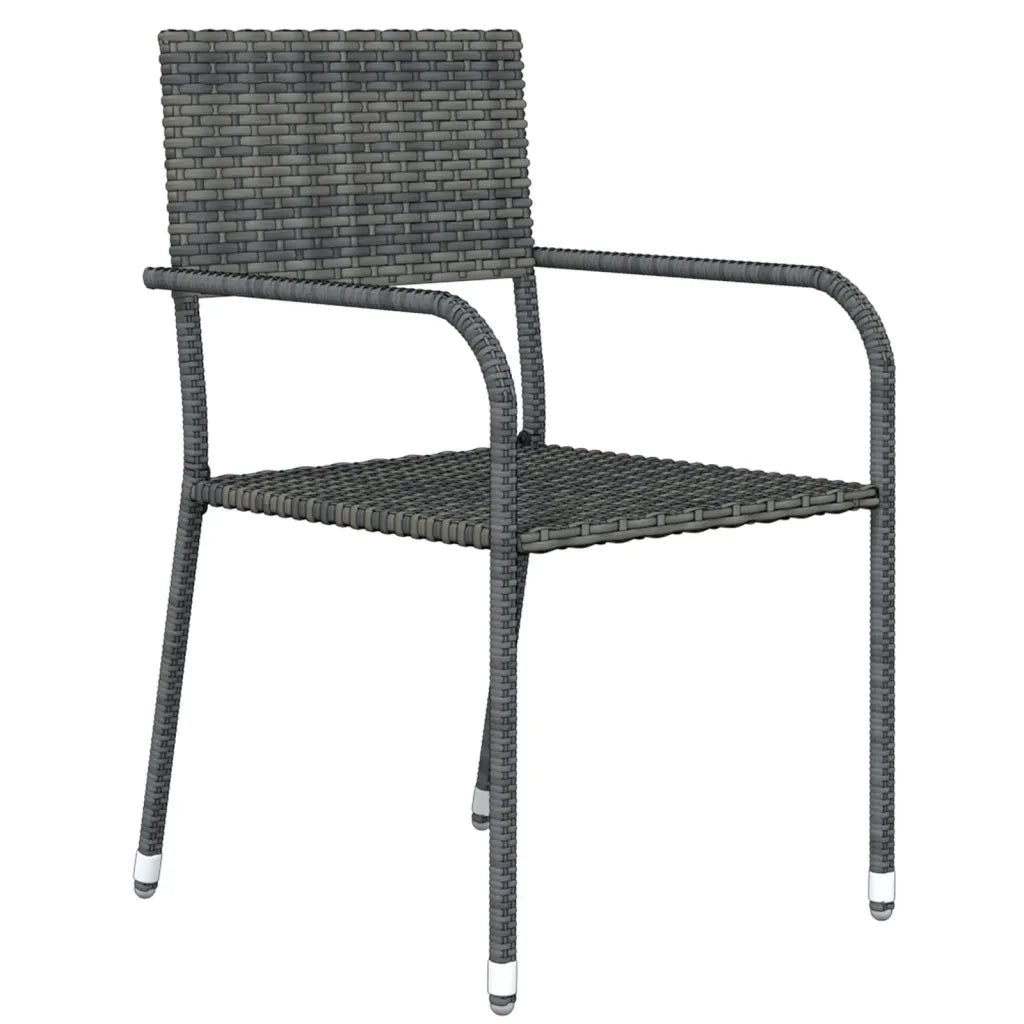 Set Mobili da Pranzo per Giardino 3 pz Grigio