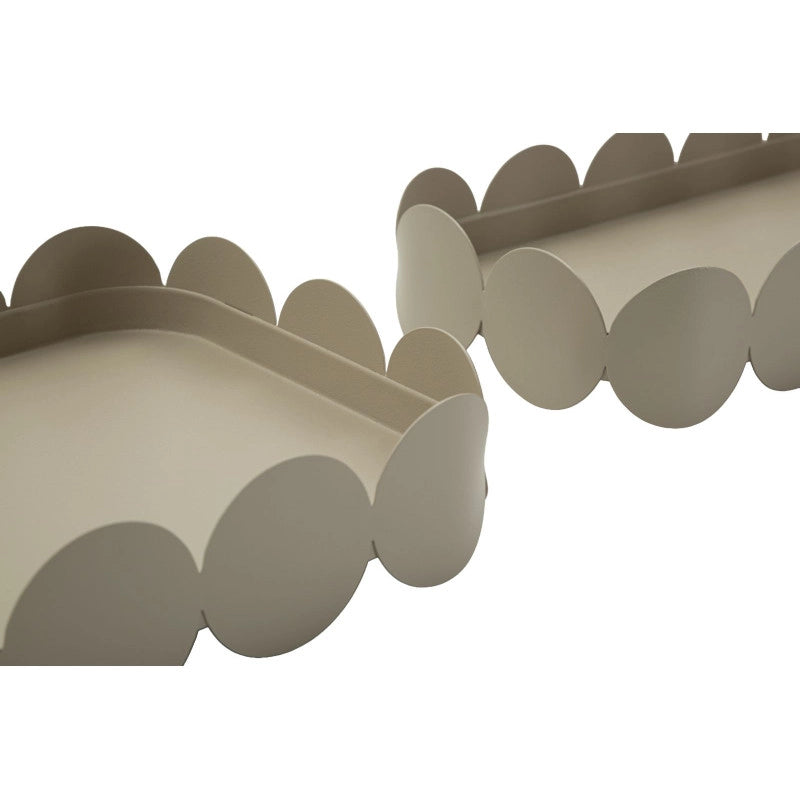 Set Tasche Saturno Rettangolare Tortora Coppia cm 40x16,5x4,5-29x12x4,5