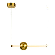 Lampada soffitto Italux Halling LED ottone/bianco 150cm