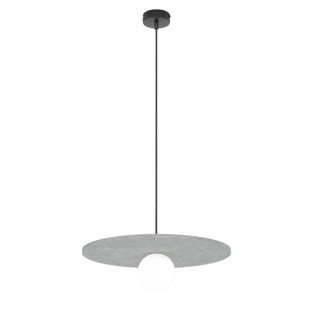 Lampada a sospensione CALMA scandi grigia feltro 1xG9