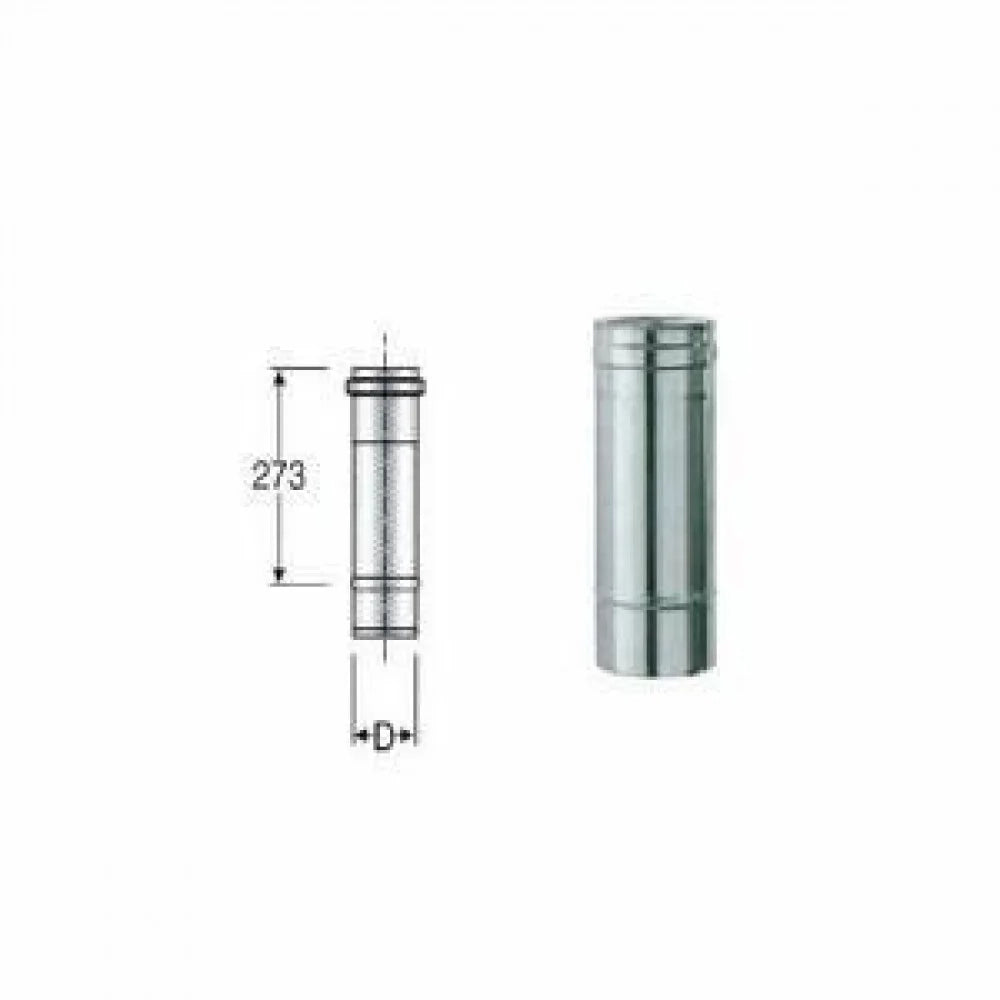 Inox mono parete aisi 316 tubo l .333 d.300