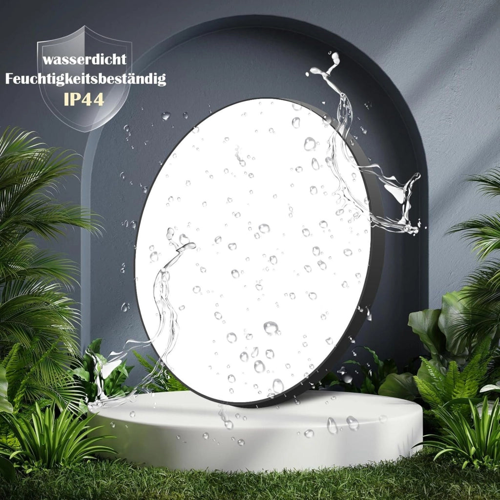 ZMH Lampada da soffitto LED IP44 telecomando design per cucina corridoio