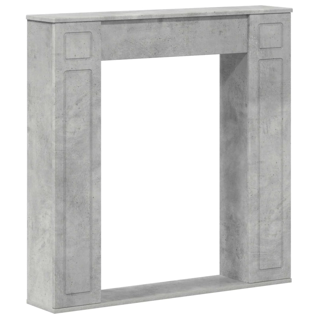 Cornice per camino Grigio Cemento 100 x 20 x 100 cm 8006618